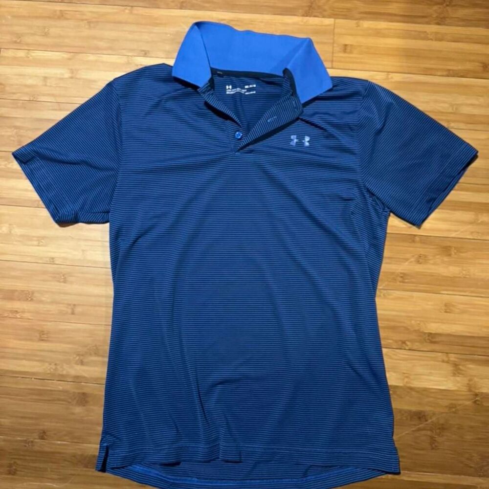 Under-armour Men's Blue and Navy Polo-shirts